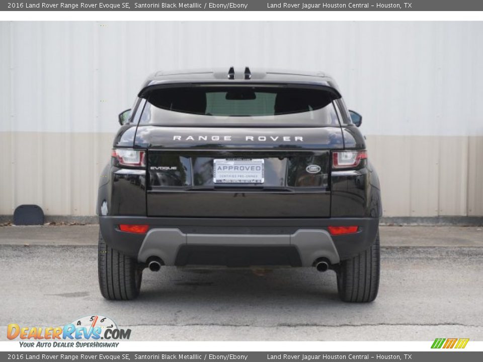 2016 Land Rover Range Rover Evoque SE Santorini Black Metalllic / Ebony/Ebony Photo #6
