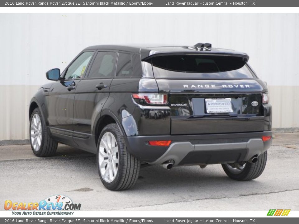 2016 Land Rover Range Rover Evoque SE Santorini Black Metalllic / Ebony/Ebony Photo #7