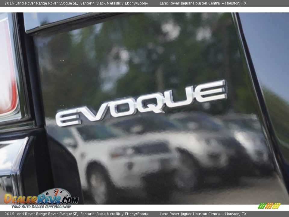 2016 Land Rover Range Rover Evoque SE Santorini Black Metalllic / Ebony/Ebony Photo #12