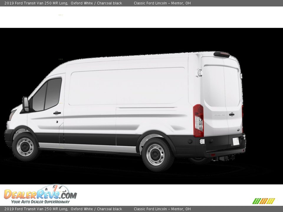 2019 Ford Transit Van 250 MR Long Oxford White / Charcoal black Photo #2