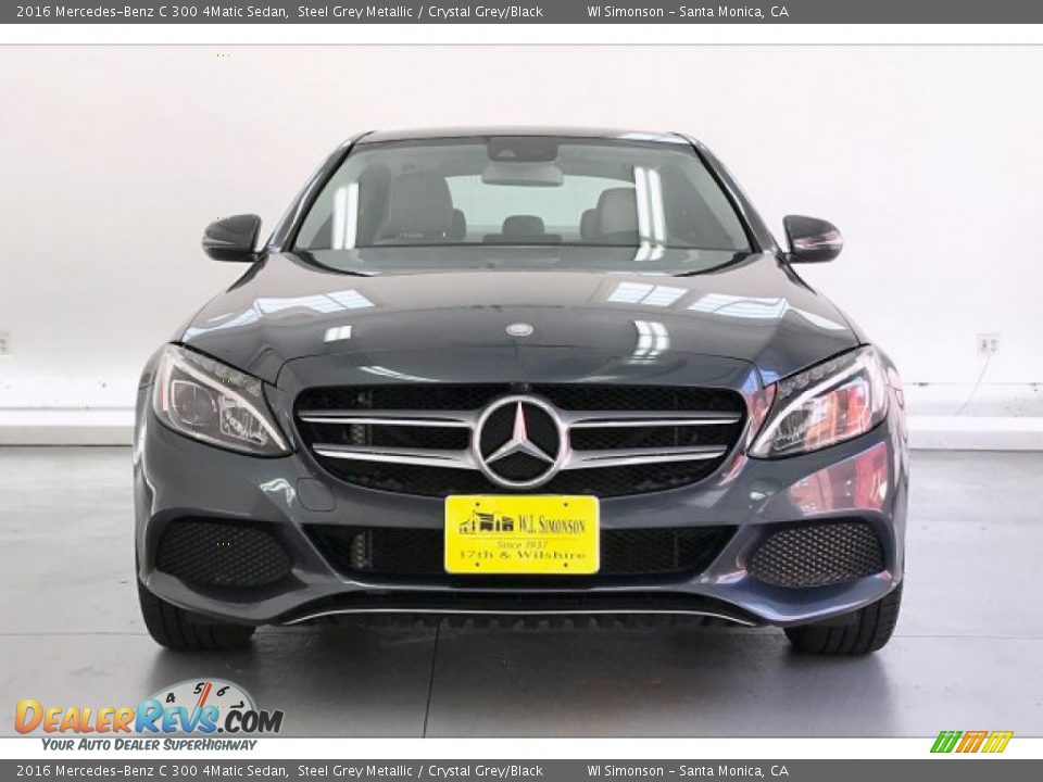 2016 Mercedes-Benz C 300 4Matic Sedan Steel Grey Metallic / Crystal Grey/Black Photo #2