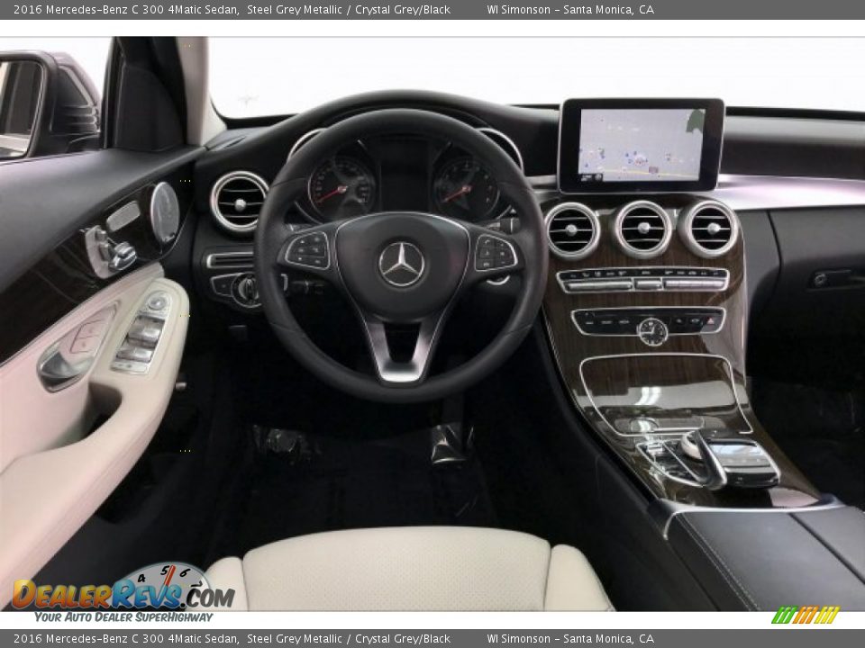 2016 Mercedes-Benz C 300 4Matic Sedan Steel Grey Metallic / Crystal Grey/Black Photo #4