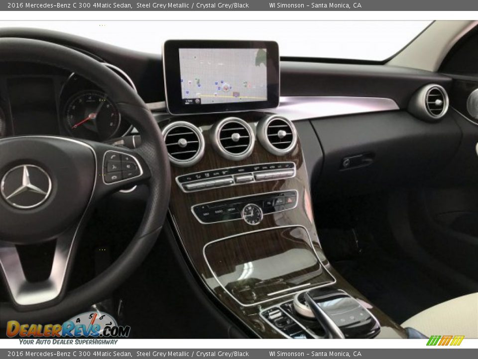 2016 Mercedes-Benz C 300 4Matic Sedan Steel Grey Metallic / Crystal Grey/Black Photo #5
