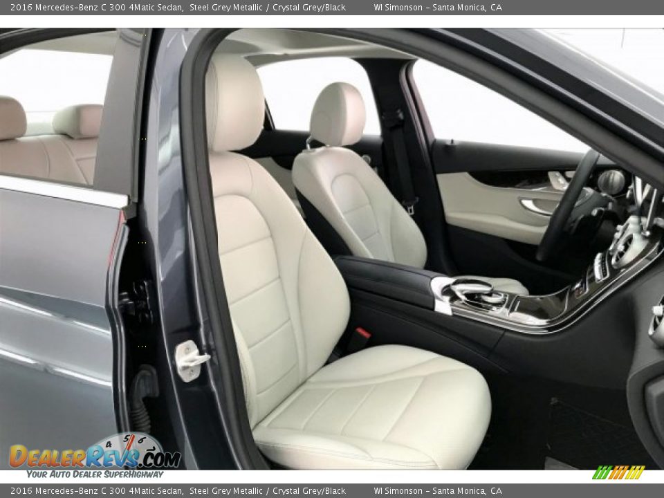 2016 Mercedes-Benz C 300 4Matic Sedan Steel Grey Metallic / Crystal Grey/Black Photo #6