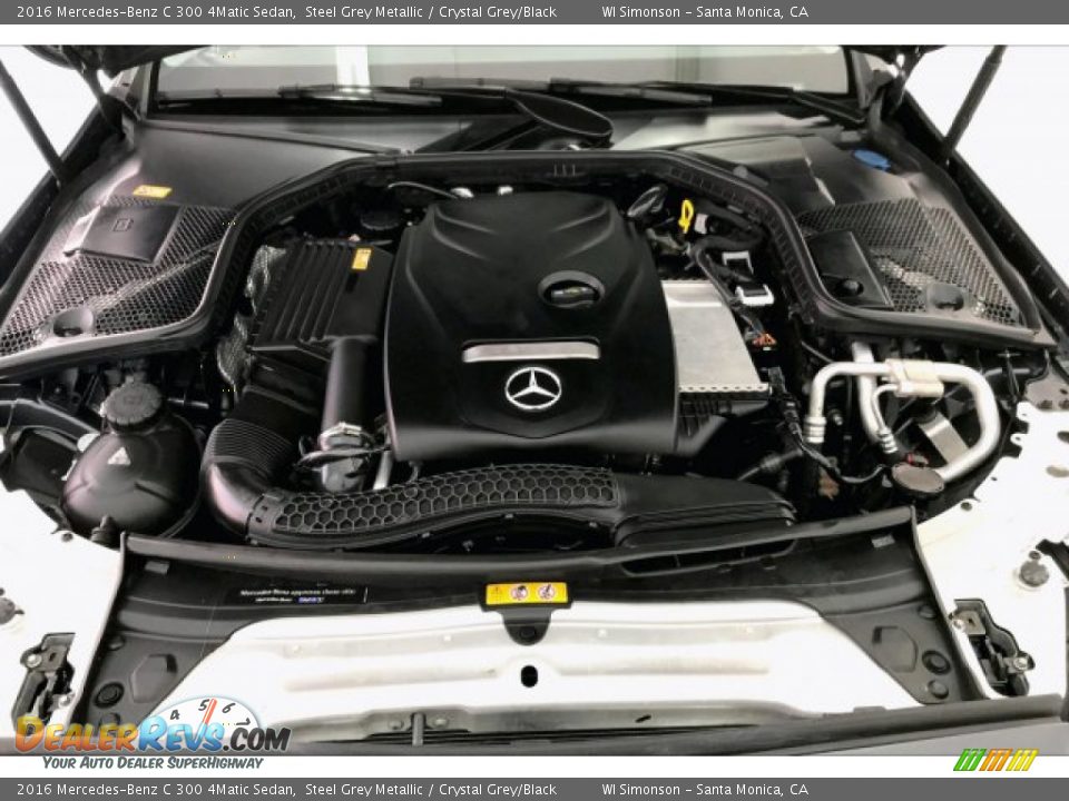 2016 Mercedes-Benz C 300 4Matic Sedan Steel Grey Metallic / Crystal Grey/Black Photo #9
