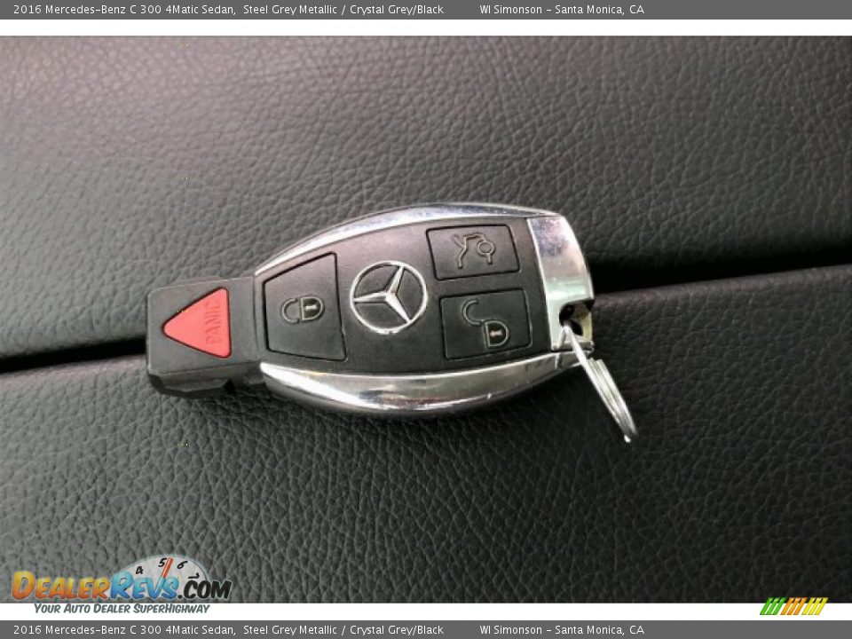 2016 Mercedes-Benz C 300 4Matic Sedan Steel Grey Metallic / Crystal Grey/Black Photo #11
