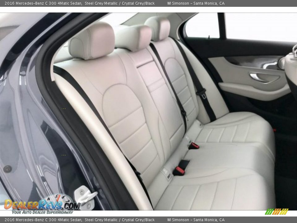 2016 Mercedes-Benz C 300 4Matic Sedan Steel Grey Metallic / Crystal Grey/Black Photo #13