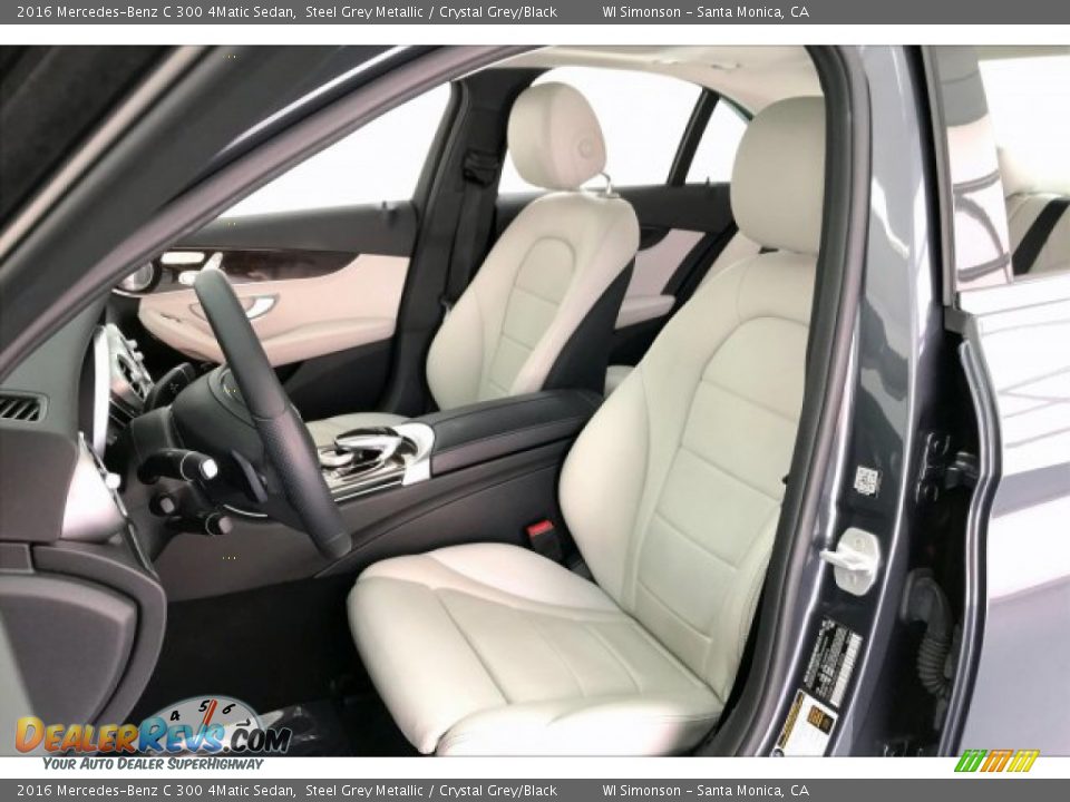 2016 Mercedes-Benz C 300 4Matic Sedan Steel Grey Metallic / Crystal Grey/Black Photo #14