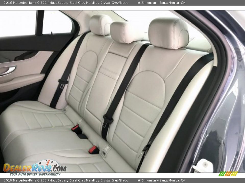 2016 Mercedes-Benz C 300 4Matic Sedan Steel Grey Metallic / Crystal Grey/Black Photo #15
