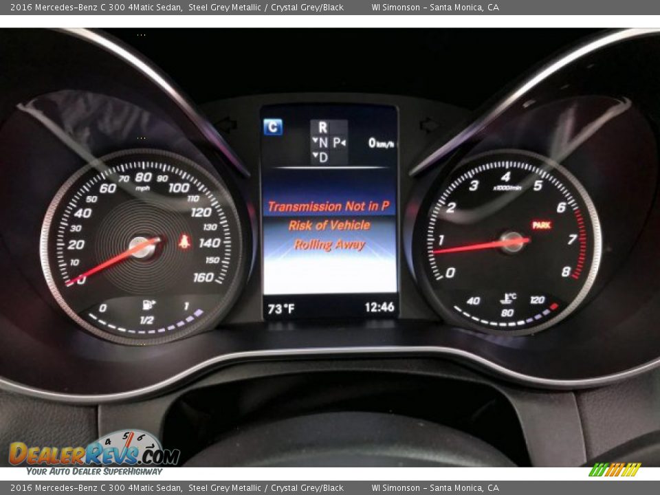 2016 Mercedes-Benz C 300 4Matic Sedan Steel Grey Metallic / Crystal Grey/Black Photo #20