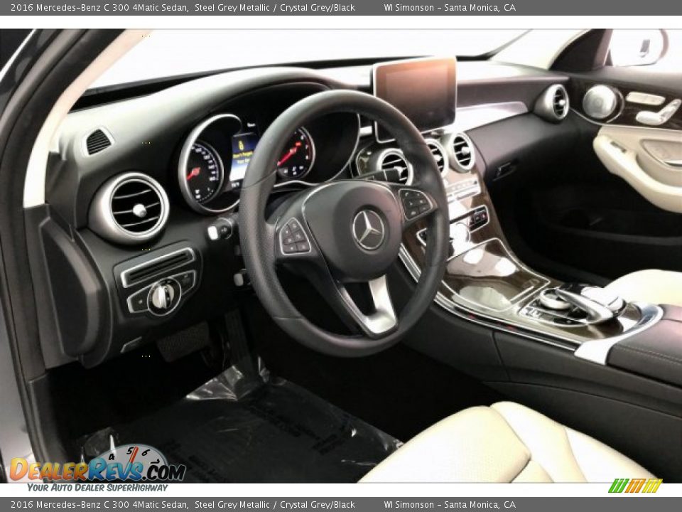 2016 Mercedes-Benz C 300 4Matic Sedan Steel Grey Metallic / Crystal Grey/Black Photo #22