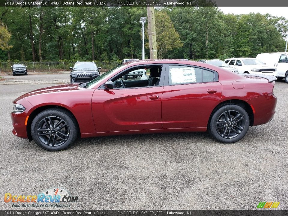2019 Dodge Charger SXT AWD Octane Red Pearl / Black Photo #3