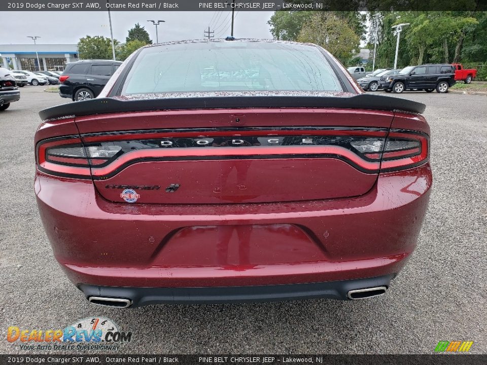 2019 Dodge Charger SXT AWD Octane Red Pearl / Black Photo #5