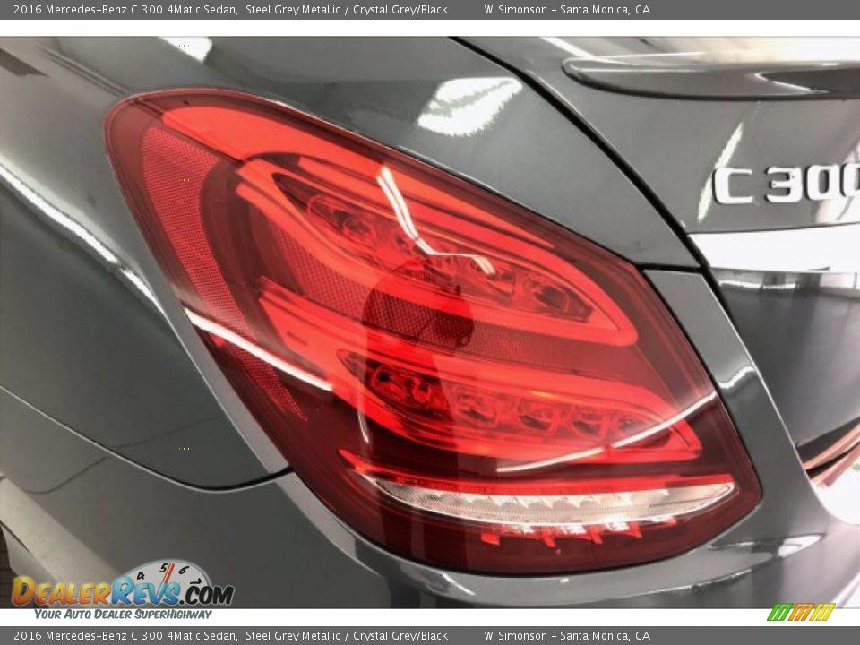 2016 Mercedes-Benz C 300 4Matic Sedan Steel Grey Metallic / Crystal Grey/Black Photo #26