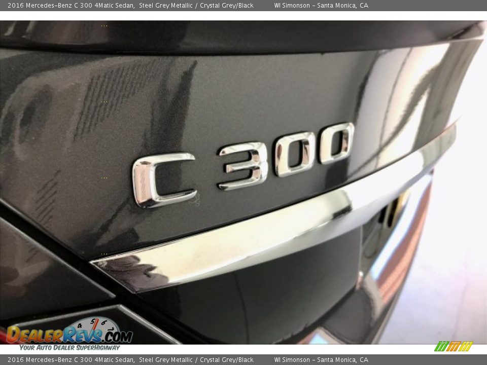 2016 Mercedes-Benz C 300 4Matic Sedan Steel Grey Metallic / Crystal Grey/Black Photo #27