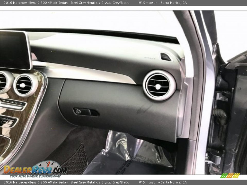 2016 Mercedes-Benz C 300 4Matic Sedan Steel Grey Metallic / Crystal Grey/Black Photo #28