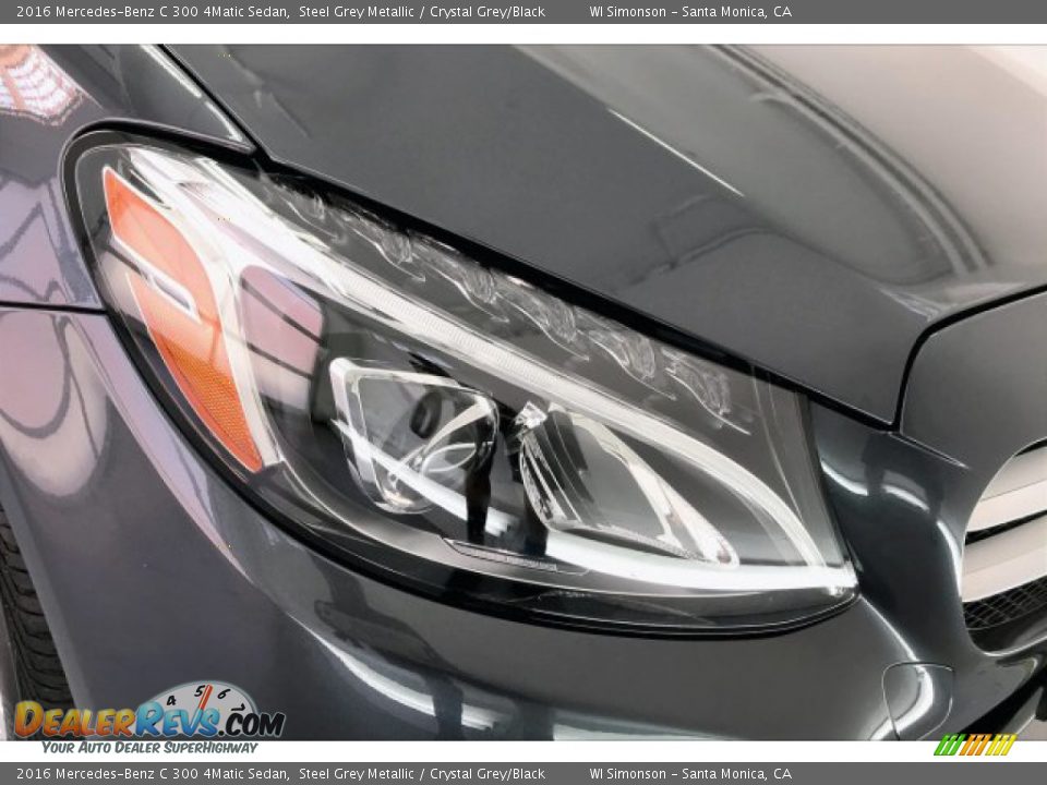 2016 Mercedes-Benz C 300 4Matic Sedan Steel Grey Metallic / Crystal Grey/Black Photo #32