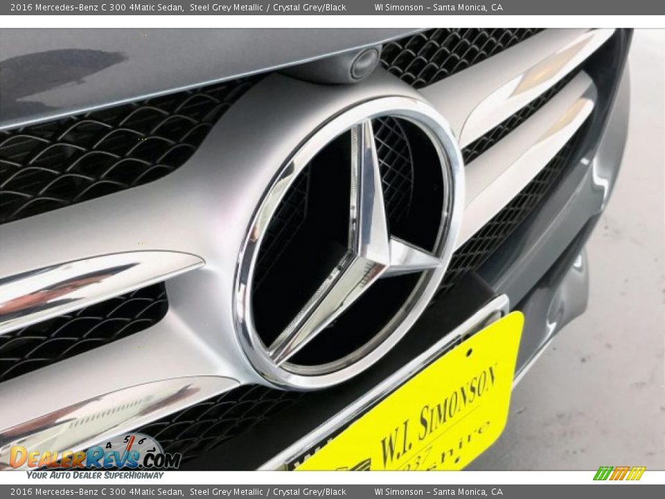 2016 Mercedes-Benz C 300 4Matic Sedan Steel Grey Metallic / Crystal Grey/Black Photo #33