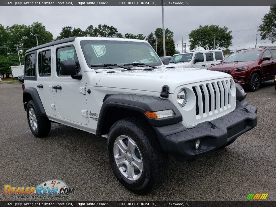 2020 Jeep Wrangler Unlimited Sport 4x4 Bright White / Black Photo #1