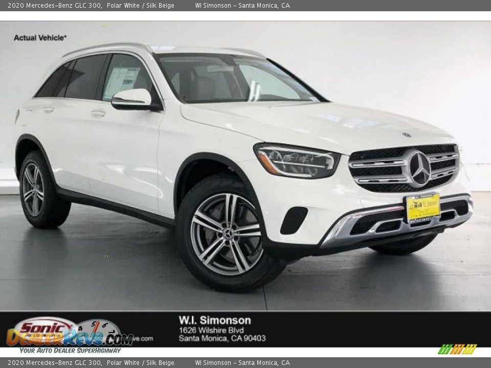 2020 Mercedes-Benz GLC 300 Polar White / Silk Beige Photo #1