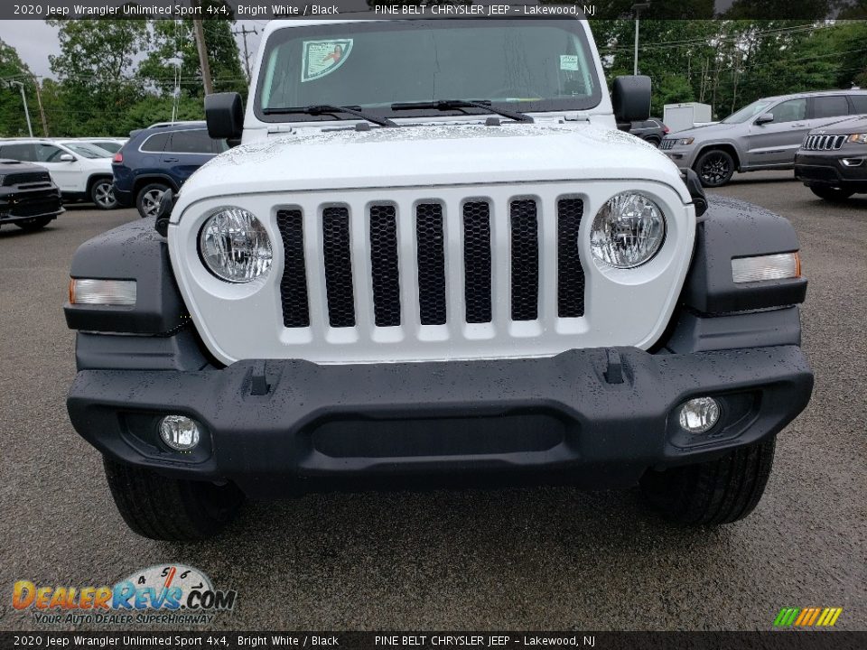 2020 Jeep Wrangler Unlimited Sport 4x4 Bright White / Black Photo #2
