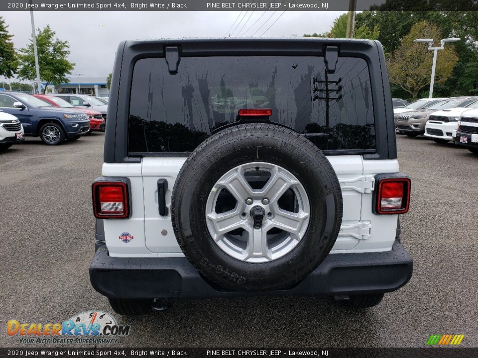 2020 Jeep Wrangler Unlimited Sport 4x4 Bright White / Black Photo #5