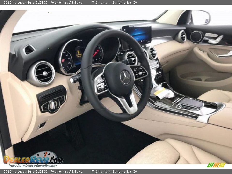 2020 Mercedes-Benz GLC 300 Polar White / Silk Beige Photo #4