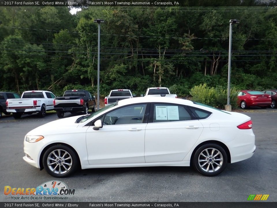 2017 Ford Fusion SE Oxford White / Ebony Photo #6