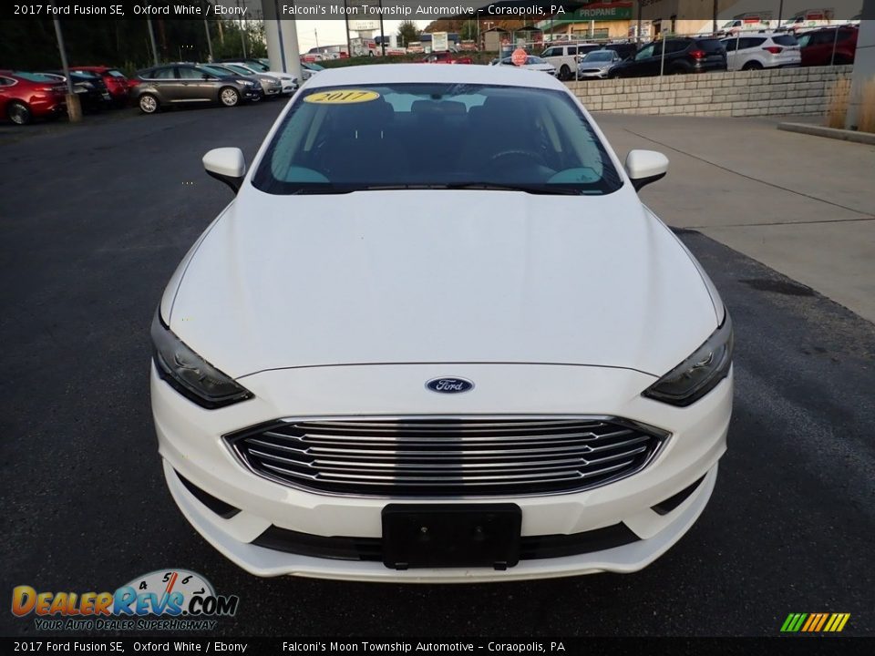 2017 Ford Fusion SE Oxford White / Ebony Photo #8