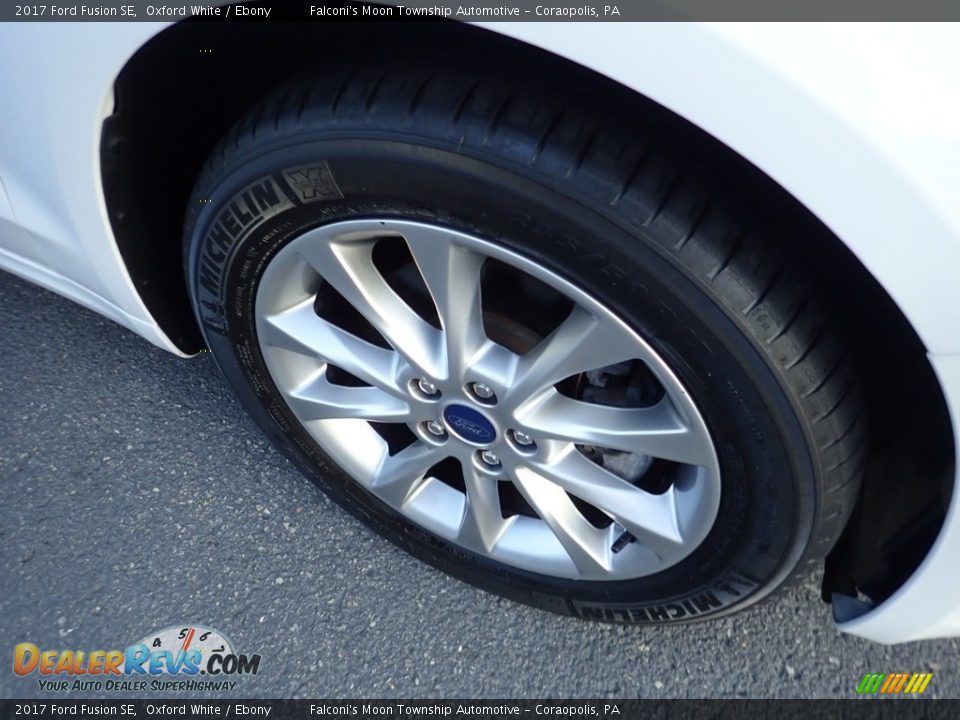 2017 Ford Fusion SE Oxford White / Ebony Photo #10