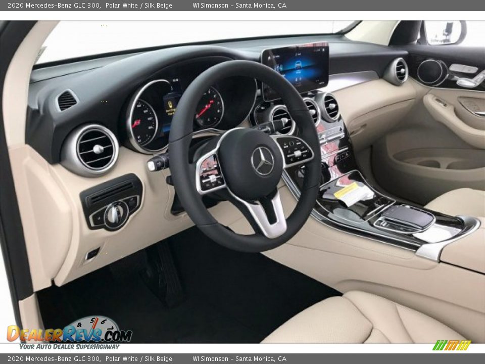 2020 Mercedes-Benz GLC 300 Polar White / Silk Beige Photo #4