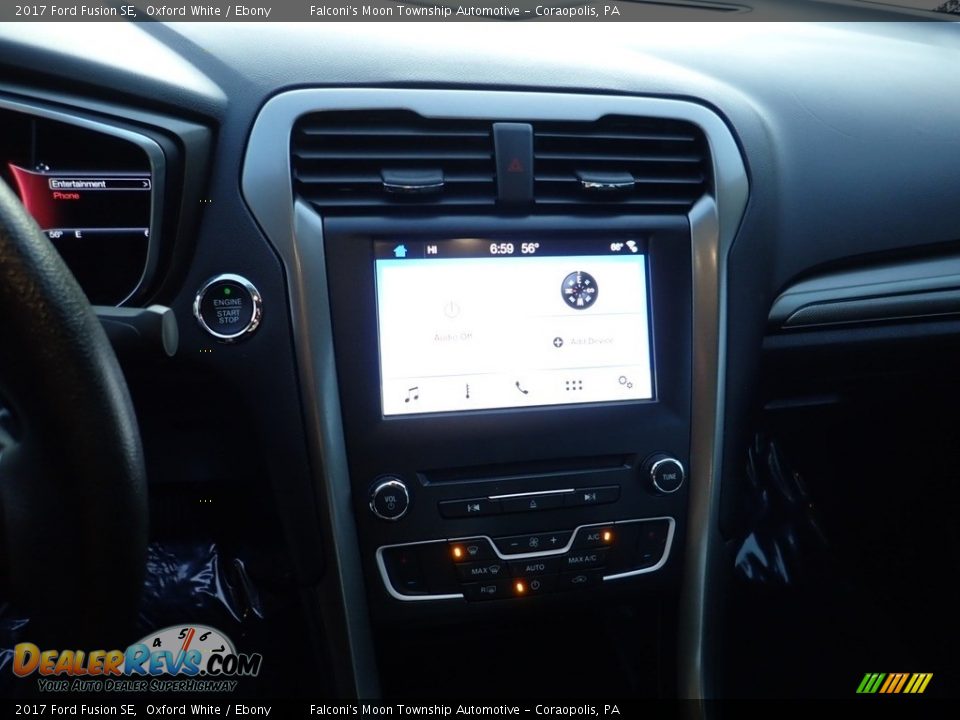 2017 Ford Fusion SE Oxford White / Ebony Photo #22