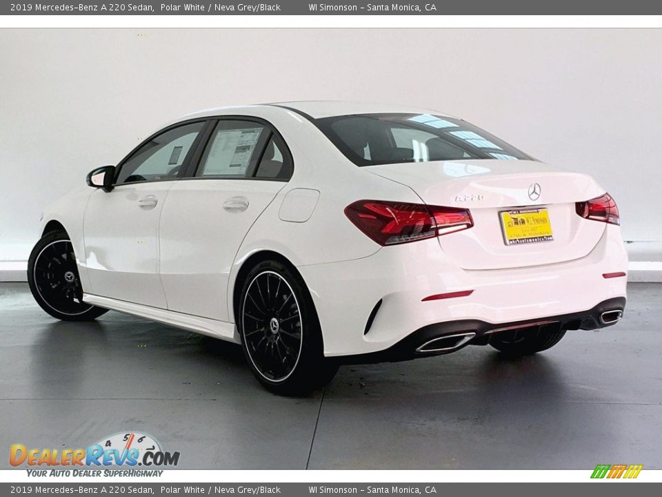 2019 Mercedes-Benz A 220 Sedan Polar White / Neva Grey/Black Photo #2