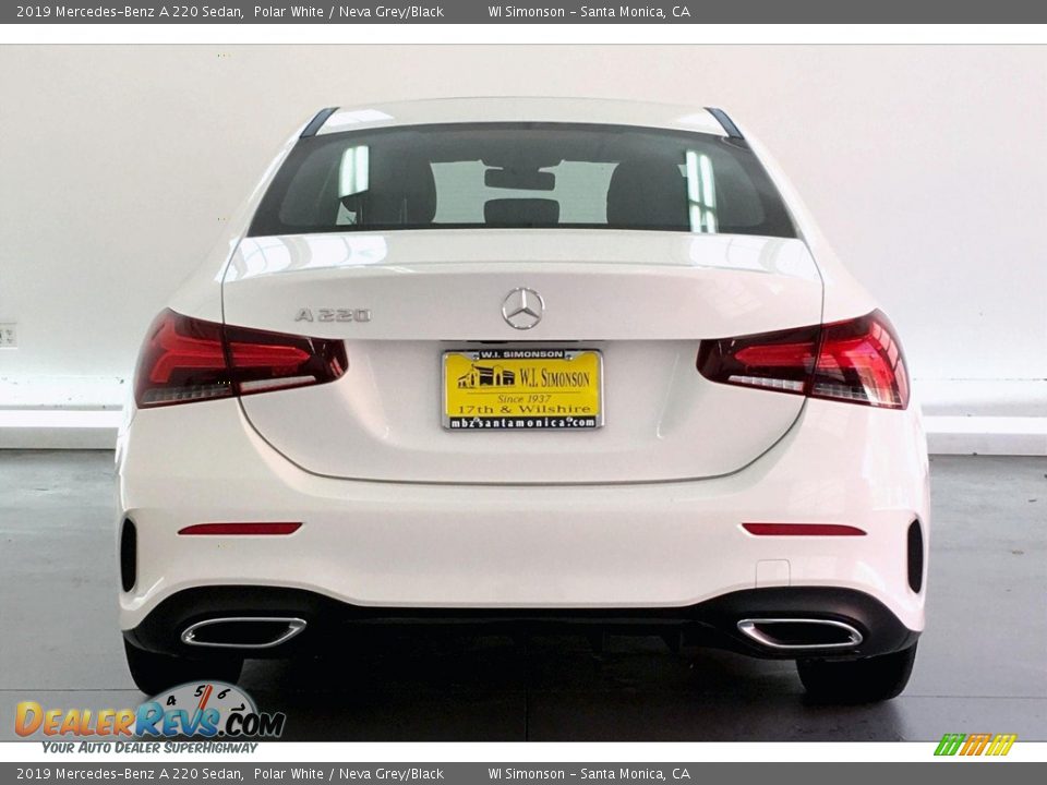 2019 Mercedes-Benz A 220 Sedan Polar White / Neva Grey/Black Photo #3
