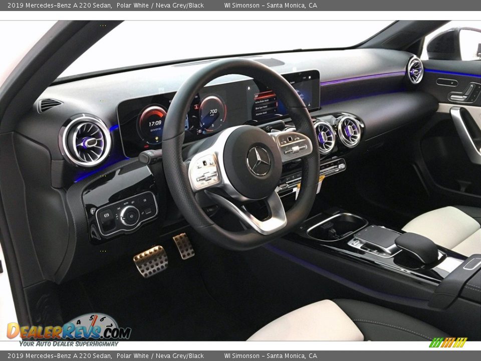 2019 Mercedes-Benz A 220 Sedan Polar White / Neva Grey/Black Photo #4