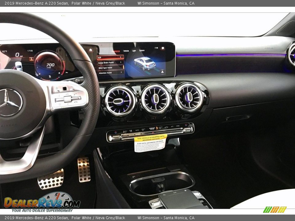 2019 Mercedes-Benz A 220 Sedan Polar White / Neva Grey/Black Photo #6