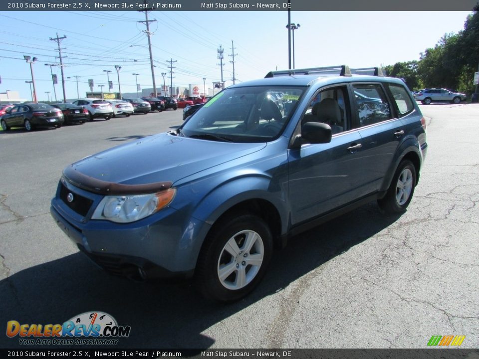 2010 Subaru Forester 2.5 X Newport Blue Pearl / Platinum Photo #2