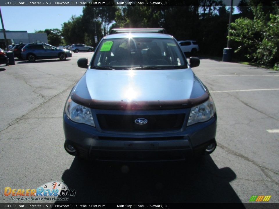 2010 Subaru Forester 2.5 X Newport Blue Pearl / Platinum Photo #3