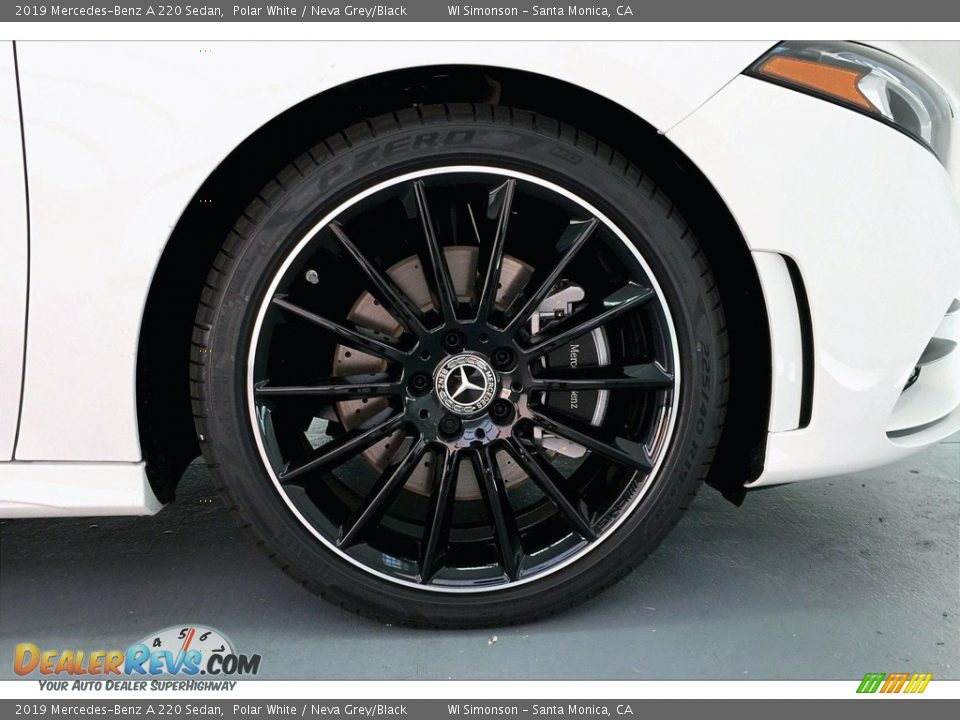 2019 Mercedes-Benz A 220 Sedan Polar White / Neva Grey/Black Photo #9