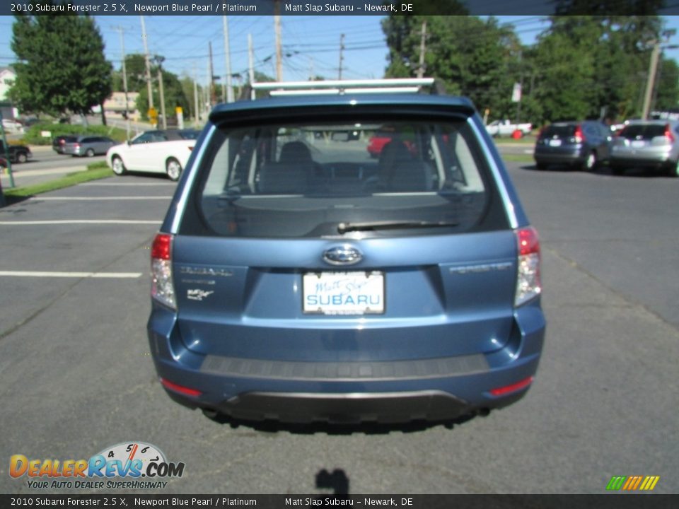 2010 Subaru Forester 2.5 X Newport Blue Pearl / Platinum Photo #7