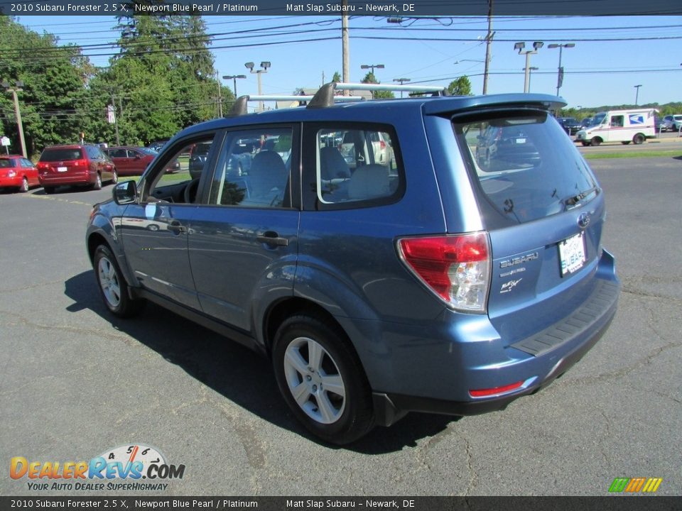 2010 Subaru Forester 2.5 X Newport Blue Pearl / Platinum Photo #8