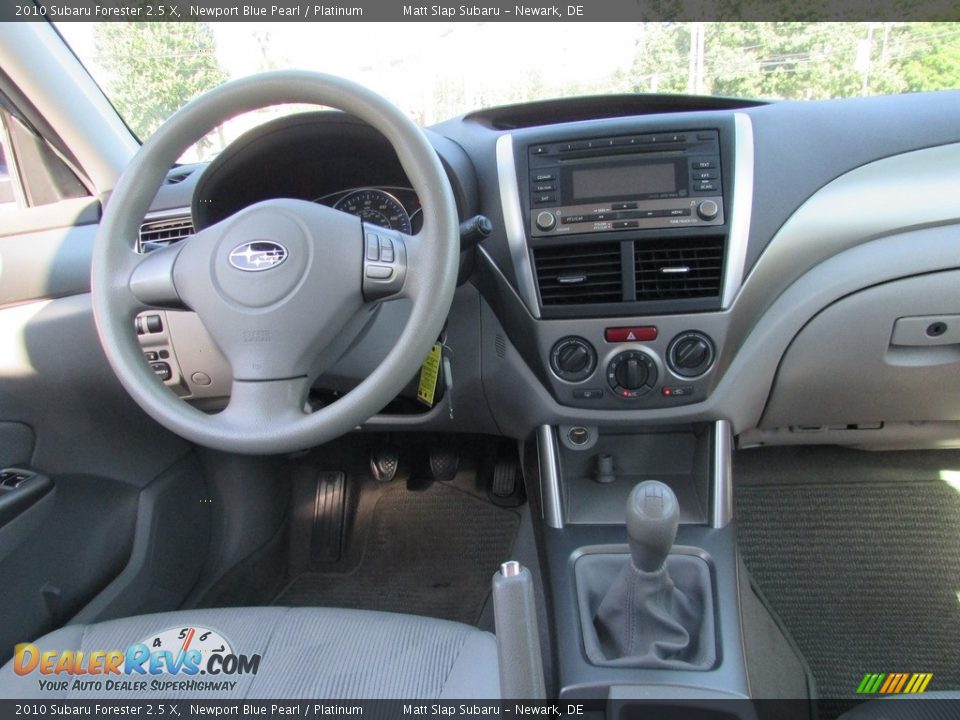 2010 Subaru Forester 2.5 X Newport Blue Pearl / Platinum Photo #10
