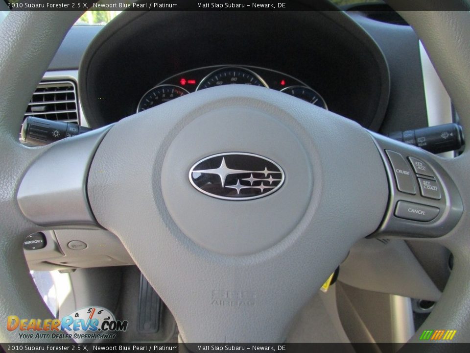 2010 Subaru Forester 2.5 X Newport Blue Pearl / Platinum Photo #11