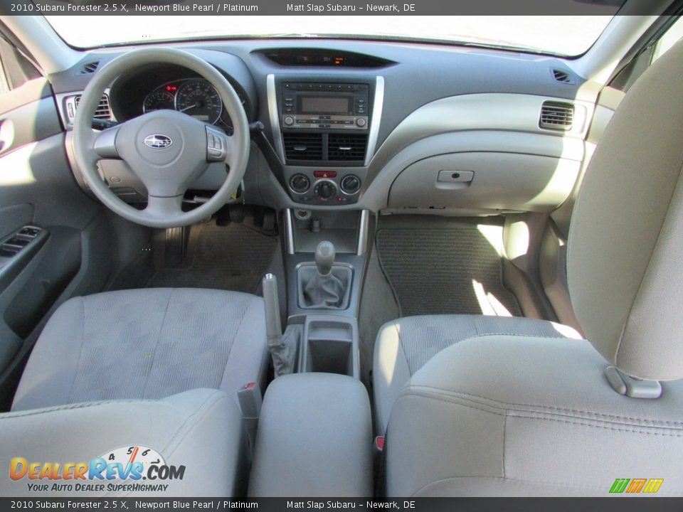 2010 Subaru Forester 2.5 X Newport Blue Pearl / Platinum Photo #24