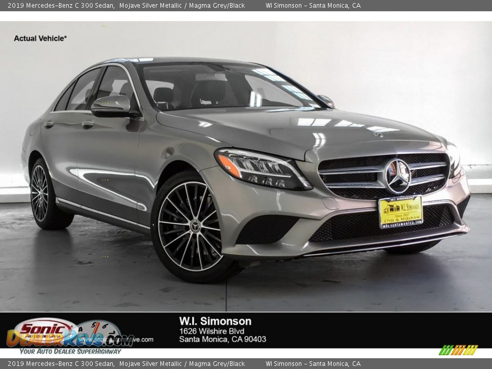 2019 Mercedes-Benz C 300 Sedan Mojave Silver Metallic / Magma Grey/Black Photo #1