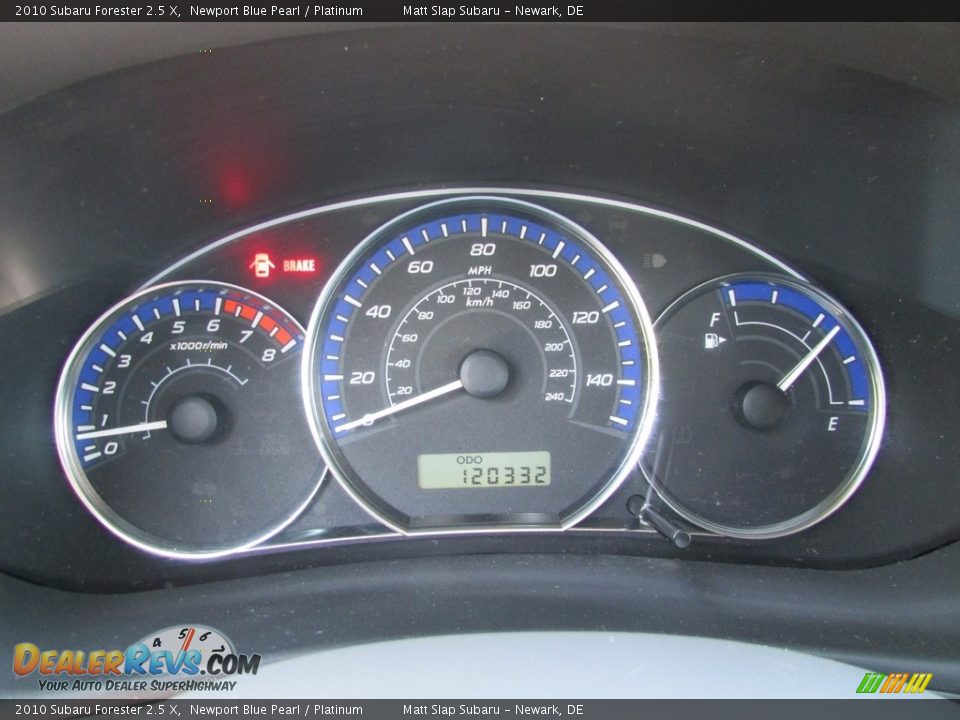 2010 Subaru Forester 2.5 X Newport Blue Pearl / Platinum Photo #28