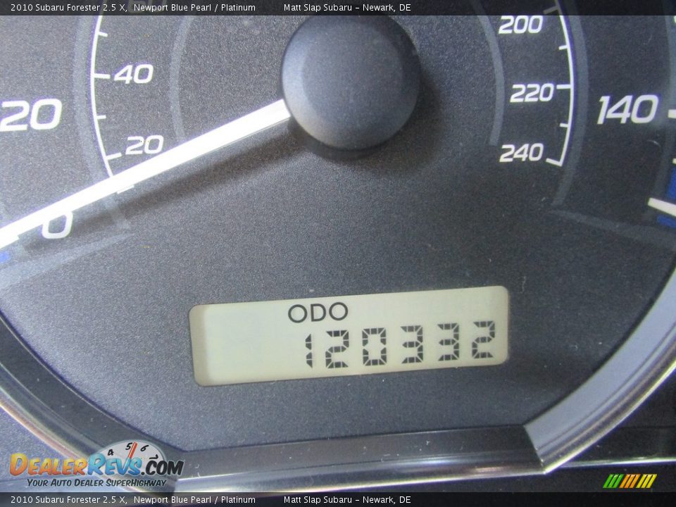 2010 Subaru Forester 2.5 X Newport Blue Pearl / Platinum Photo #29