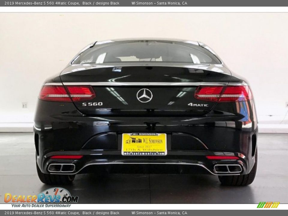 2019 Mercedes-Benz S 560 4Matic Coupe Black / designo Black Photo #3