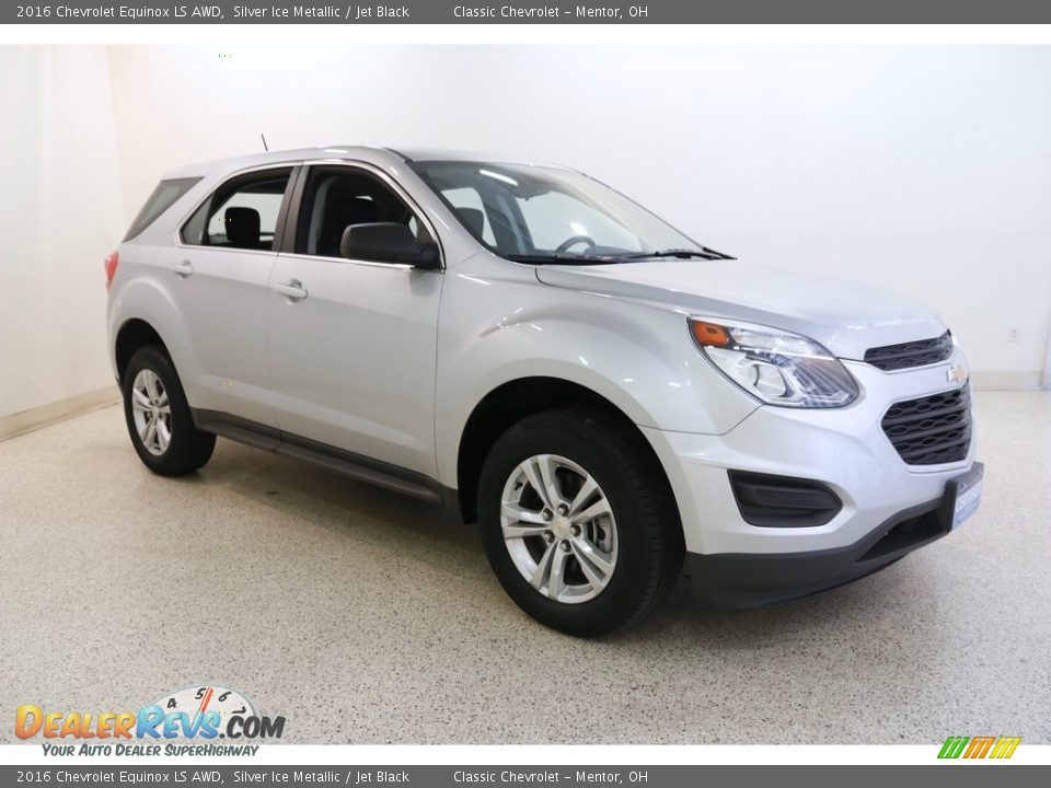 2016 Chevrolet Equinox LS AWD Silver Ice Metallic / Jet Black Photo #1