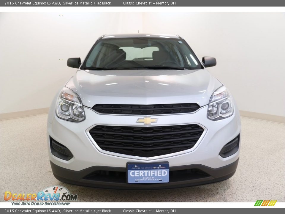 2016 Chevrolet Equinox LS AWD Silver Ice Metallic / Jet Black Photo #2